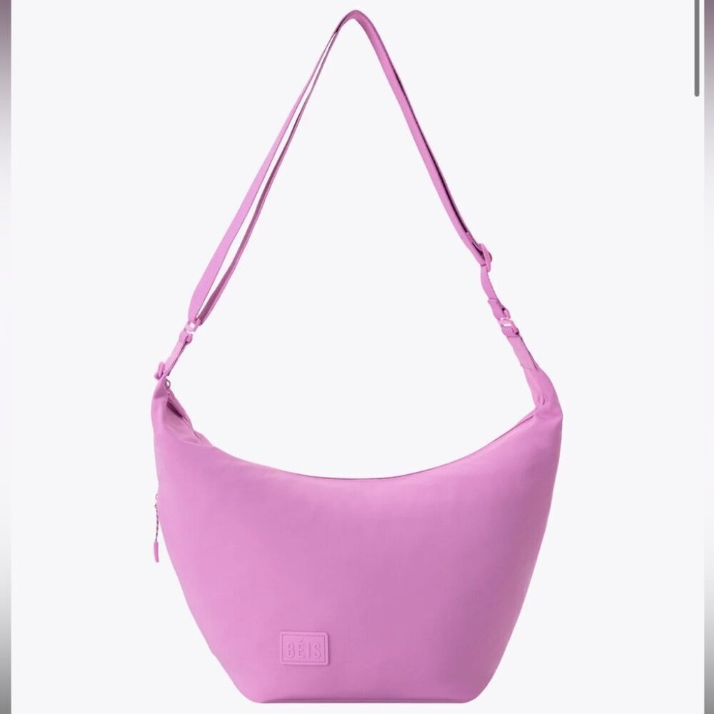 BÉIS The Crescent Catchall in Berry pink purple Pink Shoulder Bag dual wear